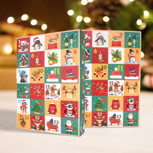 กล่องเซอร์ไพรส์คริสต์มาส 1-5 ชิ้น ชุดกล่องปฏิทิน DIY สนุกๆ นับถอยหลัง 24 วัน กล่องสุ่มสำหรับงานปาร์ตี้คริสต์มาส