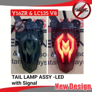 Flashmotor Y16ZR & LC135 V8 Tail Lamp LED Modified with Signal Tinted Viss