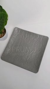 PRUMU Melamine Stone Piring Kotak 10 inch - Piring Saji Berkualitas Tinggi