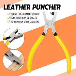 Ellebreen Punch Pliers 2mm Round Hole Leather Watch Band Strap Hole Puncher