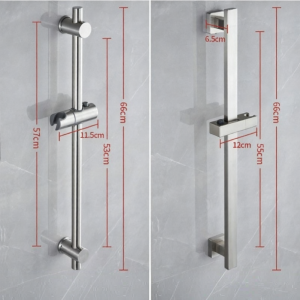 DANBIYIN | Adjustable Stainless Steel Shower Rod Fixing Water Level