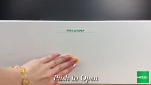 ecoWARE SW4508 Push & Open Full Extension Ball Bearing Drawer Slide With Soft Closing Drawer Slide Rail