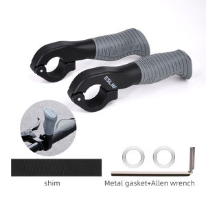 Eslnf(ESLNF) | 22mm Ergonomic MTB Mountain Bike Bar Ends Nylon Mini Thumb Grips Inner Bar Cover Cycling Parts