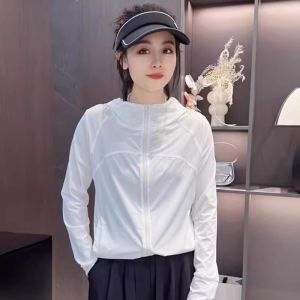 Shalldoer | Versatile Solid Hooded Thin Jacket Womens Windbreaker