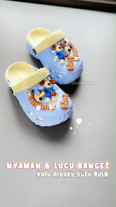 Sepatu Sandal Anak Baim Bayi Laki-Laki Balita Usia 3 4 5 6 7 Tahun Sendal Jibits Gunung Tali Belakang Eva Cowok Spatu Sandal Phylon Ringan BALANCE 801S-J Biru Muda Size 24-29 Kualitas Premium