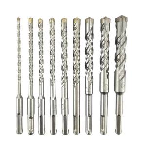 1Pc SDS Plus Electric Hammer Bit 110-200mm Cross Cutter Double Auger Masonry Drill Bit for Concrete Wall Brick Block