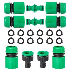 Garden Watering Hose ABS Quick Connector 1/2 End Double Male Hose Coupling Joint Adapter Extender Set For Hose Pipe Tube