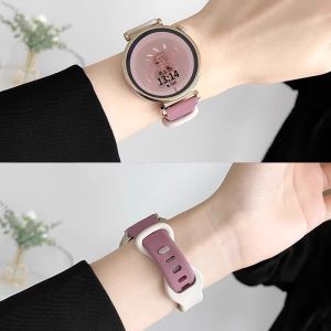 Color Block Silicone Sport Watch Band for Huawei GT5 pro Small Waist Dual Color Striped Smartwatch Bracelet Compatible