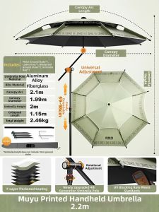 TanXianZhe | Fishing Sunscreen Shelter All-directional Umbrella