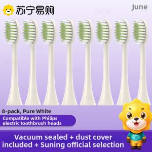 Philips HX2471 Electric Toothbrush Head Replacement Compatible with HX2571/HX257C/HX247C Deep Cleaning Adult Hardness Grade