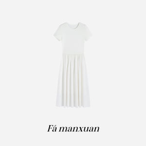 FAMANXUAN | Elegant Slimming Tencel Black Summer Dress