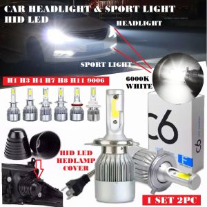2PC Car Led Headlight Headlamp Fog Light Sport Light Sportlight COB Led Car HID LED H4 Led Bulb 7600LM Car Accessories Led Light Motorcycle LED Light Wira Gen 2 Persona Exora Iriz Axia Myvi Saga vvt aruz viva kenari Kelisa Kancil