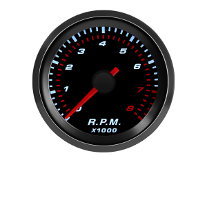 RYSJM | RPM Meter 2" 52mm Universal Car Tachometer White Led Meter Pointer Tacho Meter Smoke Lens 0-8000 RPM Tachometer Gauge Holder Pod