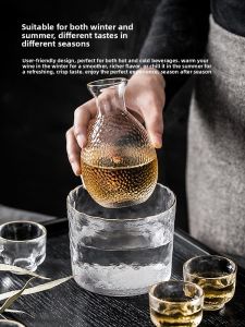 YOGEHOME | Hammered Glass Warm Sake Pot