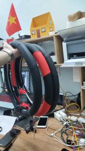 Bọc Vô Lăng Ô Tô Da Nappa Cao Cấp Đa Sắc Phong Cách Thể Thao Mềm Mại