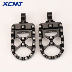 For Harley Sportster XL 883 1200 Dyna Street Bob Bobber Custom Motorcycle Foot Pegs MX Wide Fat Footrests Pedals W/Shifter Pegs