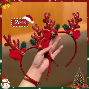 2pcs Ladies Fashionable Elegant Cute Christmas Hair Accessories Hairbands Hair Decorations Christmas Gifts for Women