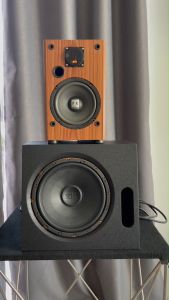 ตู้พร้อม GIP GPA-1036 ผสานกับ ตู้สองทาง PK 6 นิ้ว Top\_skyShop ตู้แบนพาส 10 นิ้ว