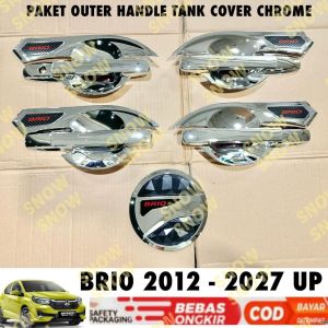 Paket Outer Handle Tank Cover Brio 2012 2016 2018 2024 2025 2026 2027 Chrome