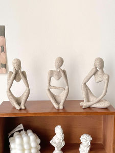 Nordic Style Abstract Figure Art Decoration Resin Living Room Entrance Creative Simple Home Decor Small Batch Popular Ins Style