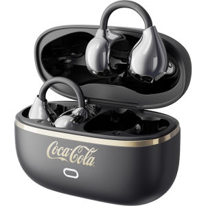 Coca-Cola | Coca-Cola CX03 Open Ear Clip Bluetooth 6.0 Earbuds Low Latency Wireless Sports Headphones HD Call Long Battery Gift Box