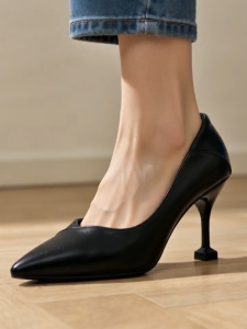 New Arrival Bestseller Womens Stiletto Work Heels Versatile Professional Black Pumps Comfortable for Interviews & Office Wear