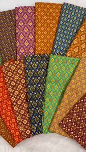 ชุดผ้าถุงลาย 2 เมตร ผ้าบาติด ผ้าถุงสำเร็จรูป สำหรับผ้าถุงเย็บแล้ว