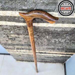 Tongkat jalan kayu kelor Jawa model cula spesial C295