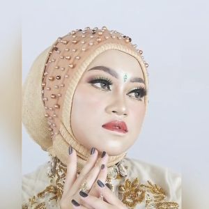 Headpiece Bandana mutiara headpiece pengantin