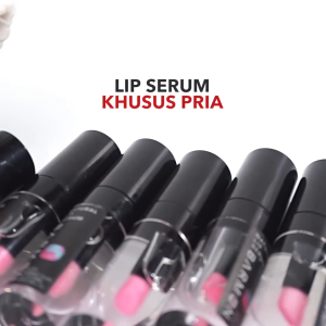 BARMEN Natural Lip Serum With Bubble Gum 26 ml - Perawatan Bibir Pria Untuk Bibir Hitam Kering dan Pecah - Pecah