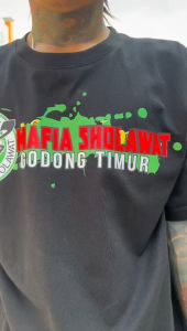 (E02)KAOS MAJELIS MAFIA SHOLAWAT LENGAN PANJANG UKURAN ANAK DAN DEWASA"FREE STIKER"
