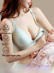 Áo ngực nữ MiiOW cho bà bầu và sau sinh có khóa kéo trước không gọng vải nylon