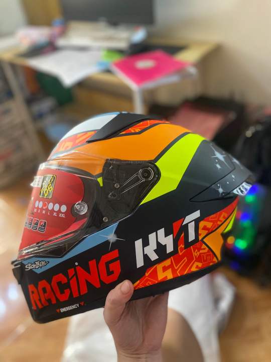 KYT HELMET R2R MASIA 2022 FULL FACE DUAL VISOR New Kyt Helmet