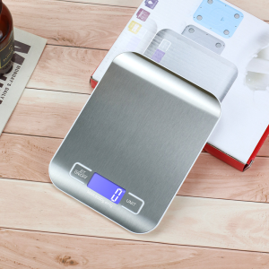 Portable Electronic Digital Kitchen Scale with Timer High Precision LED Display Household Weight Balance Measuring Tools