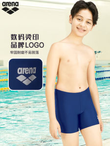 กางเกงว่ายน้ำชาย Arena สำหรับเด็ก ว่ายน้ำ ฝึกซ้อม กระชับสัดส่วน ระบายอากาศได้ดี กางเกงว่ายน้ำชายเอวกลาง ฤดูใบไม้ร่วง 2023