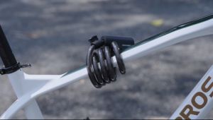 ROCKBROS Bicycle Steel Cable Lock Anti-theft Portable Cycling Lock Zinc Alloy Corrosion Resistance Motorcycle Lock Bike Accessories