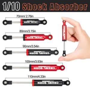 YSIDO 4PCS RC Car Shock Absorber Damper 70/80/90/100/110mm for 1/10 RC Crawler Axial SCX10 II RBX10 Wraith TRX4 Redcat Parts