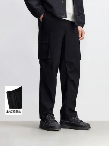 Jack Jones | Spring New Style Loose Elastic Wrinkle Paratrooper Pants
