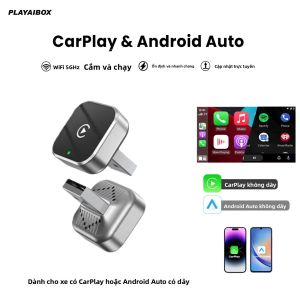Bộ Chuyển Đổi CarPlay Không Dây 2 Trong 1 Thông Minh Năm 2025 Hỗ Trợ WIFI Dành Cho Điện Thoại iPhone Và Android Tương Thích Với Volvo Benz MG Kia Chery VW