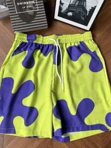 Quần Short Nam Ice Silk Nhanh Khô Mùa Hè Mỏng Thường Ngày Đi Biển Thể Thao Quần Năm Mảnh Thoáng Khí Thoải Mái Hoạt Hình