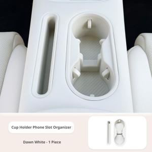 TPE Cup Holder Cover With Phone Slot Silicone Wireless Charger Pad For 2026 GWM ORA 5 Center Console Car Interior Accessory Set