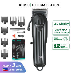 Kemei  V-282 Electric Hair Clipper Rechargeable Professional Personal Care Barber Trimmer For Men Shaver LCD USB Hair Cutting Machine