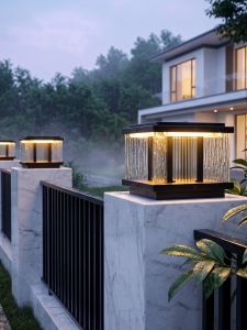 VINCAN | Solar Decorative Pillar Light Outdoor Waterproof Induction