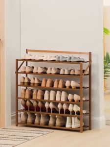 Rak Sepatu Susun Kayu/Rak Kayu Serbaguna/Rak sepatu/Rak Sepatu Susun Kayu Portabel