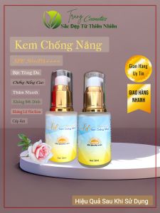 KEM CHỐNG NẮNG DƯỠNG ẨM DA ĐỘ CHE PHỦ CAO SPE 50/PA++++ 30ML DÙNG CHO DA KHÔ NHẢY CẢM LÀM LỚP LÓT TRANG ĐIỂM.