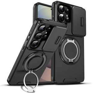 szhaiyu | Phone Case for Samsung Galaxy S26 S23 S22 S21 Ultra S26 Edge S26 S25 S24 Plus S25 FE 360 Degree Rotating Magnetic Bracket Cover