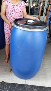 (Hỏa Tốc TPHCM Liên Hệ) Thùng phuy nhựa cũ xanh 200l - 220l  thùng phi nhựa cũ 200l - 220l  Thùng đựng nước 200l - 220l... (mới 90% - 95%)