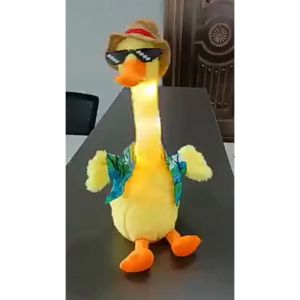 Đồ Chơi Vịt Bông Biết Nhảy Múa Biết Hát Nhại Giọng Nói Của Bé Có Đèn Led Sạc USB Hottrend Quà Tặng Độc Lạ-Tiệm Nhà Sóc 2023