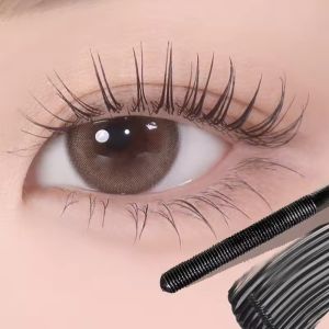 Black Brown Iron Waterproof Mascara Lasting Curling Volumizing Non-smudging 3D Silk Fiber Eyelash Extensions Mascara Cosmetics