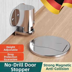 ZHIXIE | No-Drilling Hidden Door Stopper Magnetic Bumper